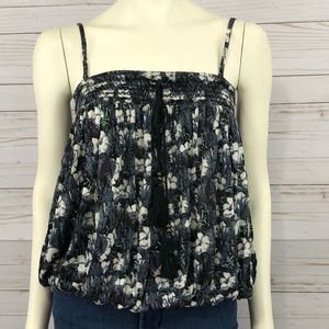 Free People smocked floral tank top